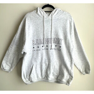 Vintage 90's BUM Equipment Hoodie Sweatshirt Medium Mens Womens Unisex